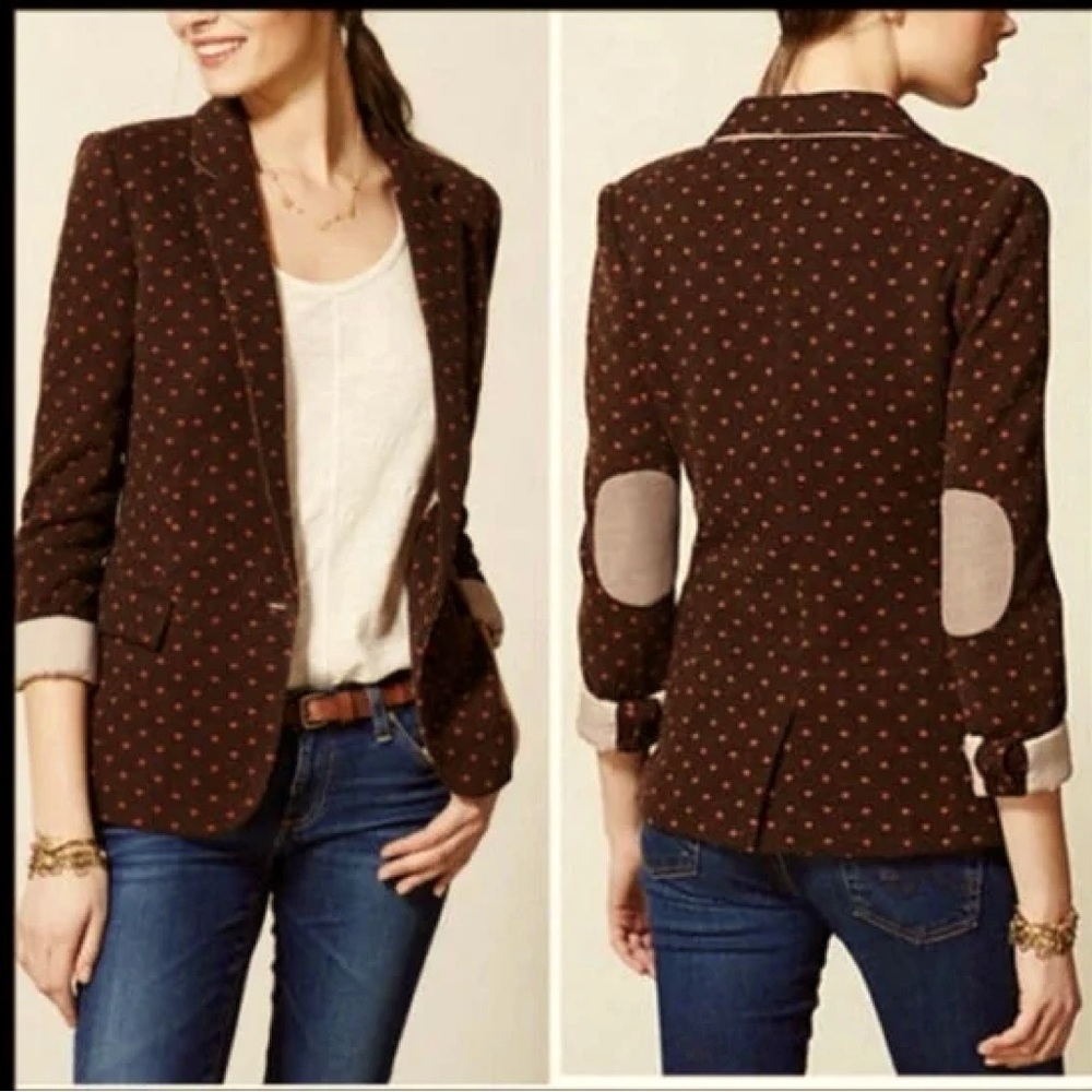 Cartonnier by Anthropologie Dotside Blazer
